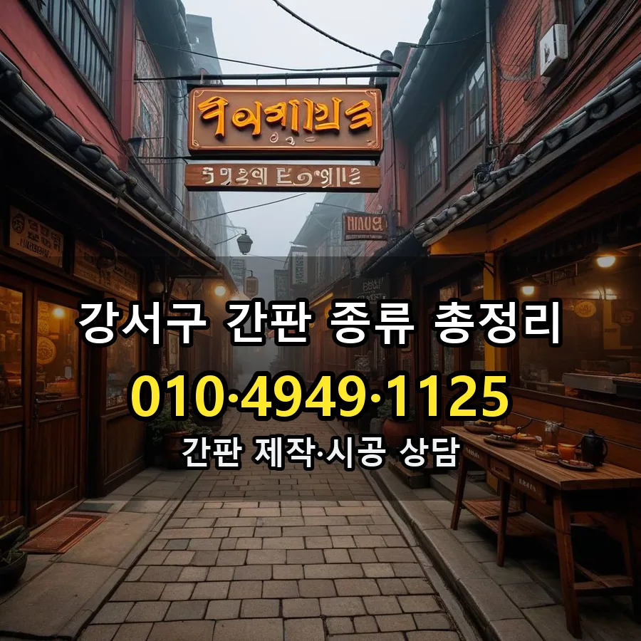 간판 설치 현장
